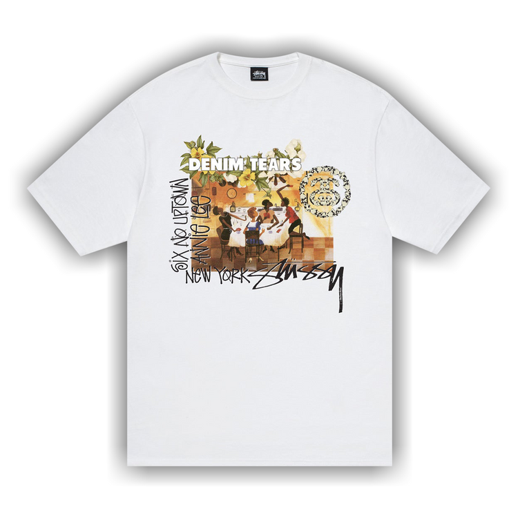 Buy Stussy x Denim Tears Annie Lee Tee 'White' - 3903997