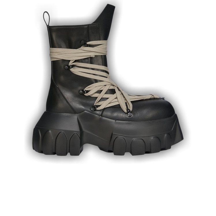Buy Rick Owens Wmns Hollywood Megalace Mega Tractor Boot 'Black