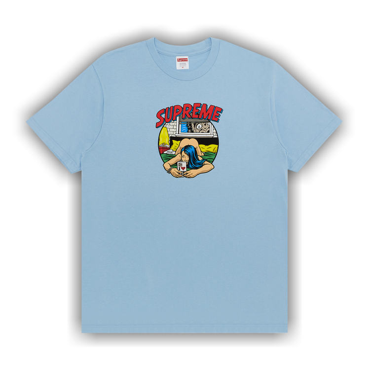 Buy Supreme Bedroom Tee 'Powder Blue' - SS25T45 POWDER BLUE | GOAT