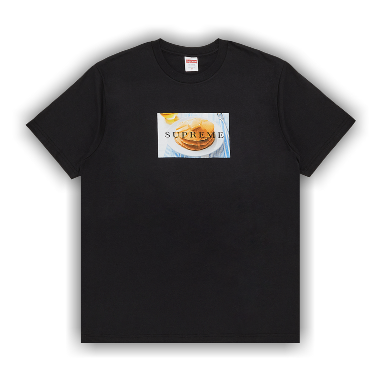 Buy Supreme Pancakes Tee 'Black' - SS25T46 BLACK | GOAT