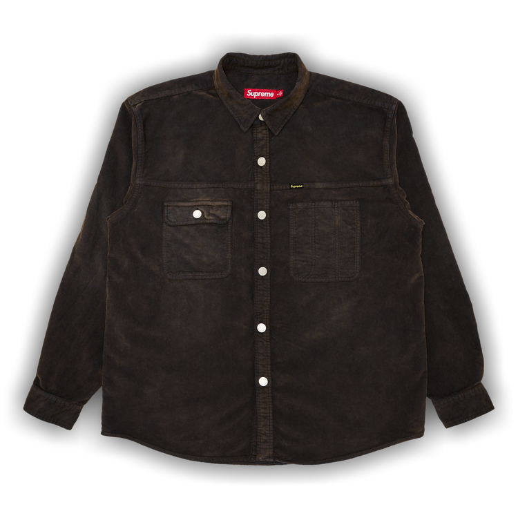 Buy Supreme Washed Corduroy Shirt 'Brown' - SS25S16 BROWN | GOAT