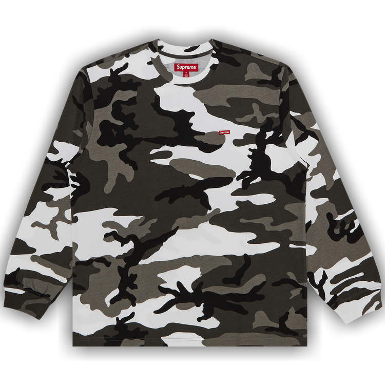Buy Supreme Small Box Long-Sleeve Tee 'Snow Camo' - SS25KN3 SNOW