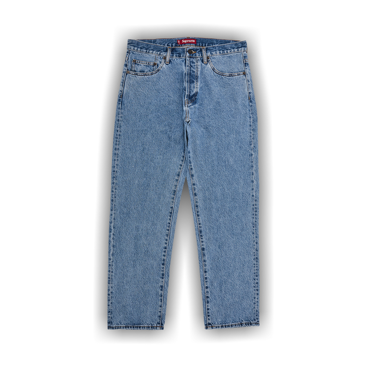 パンツ Supreme Baggy Jean Washed Indigo W36 Supreme Baggy Jean (FW24) Washed Indigo Men's - FW24 - US