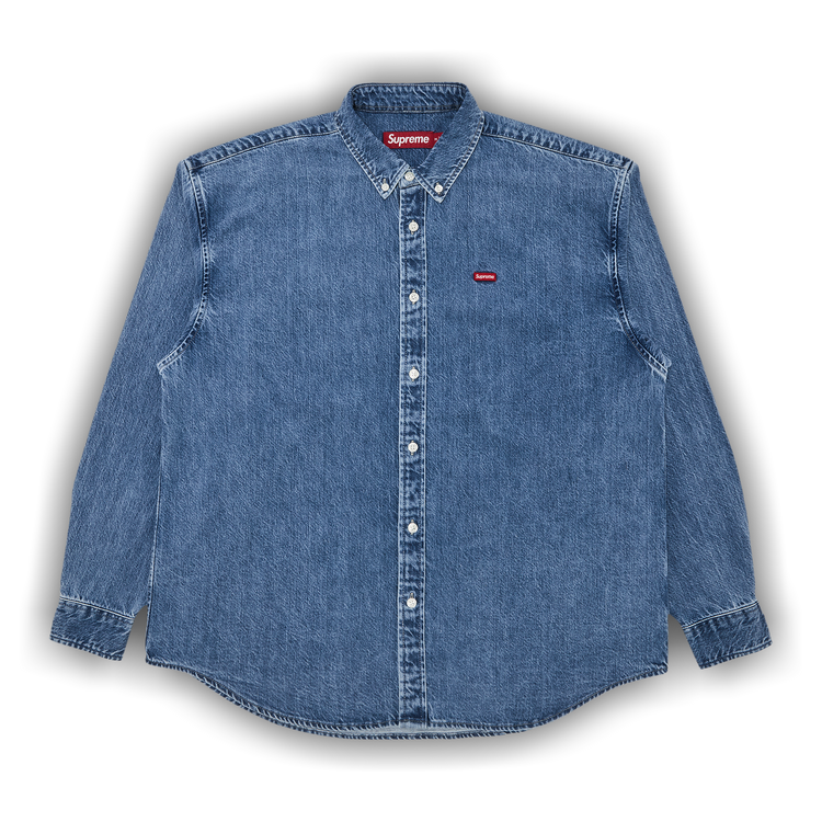 ★Small Box Denim Shirt indigo 25AW Buy Supreme Small Box Denim Shirt 'Washed Indigo' - SS25S1 WASHED