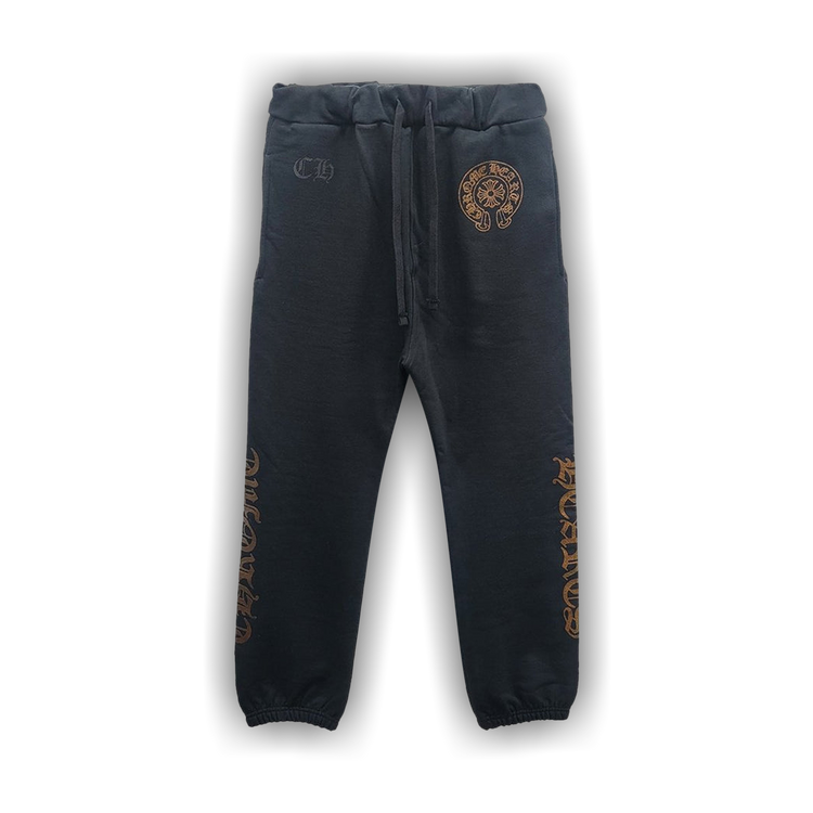 Buy Chrome Hearts 1988 Glitter Sweatpant 'Black/Brown' - 1383