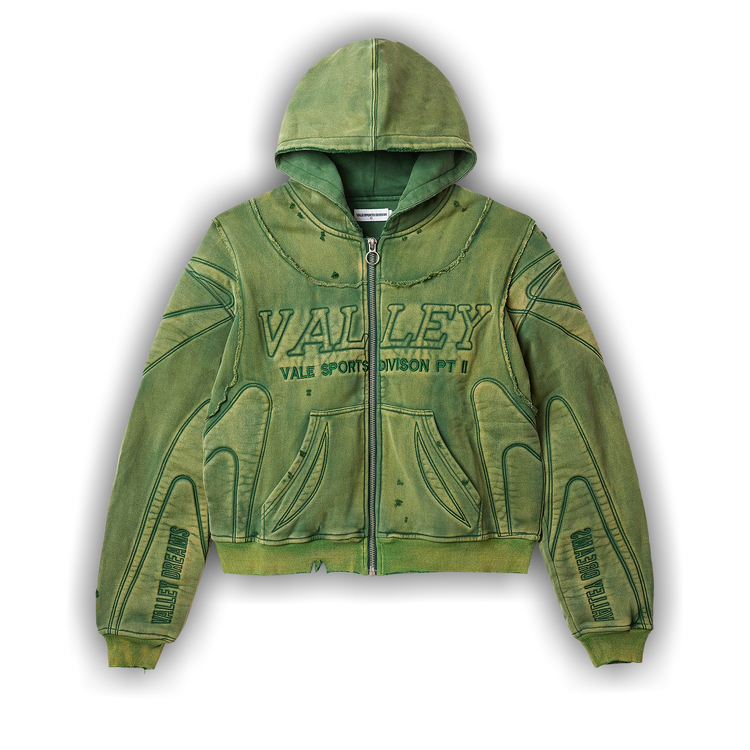 Buy Vale Forever Hulk Armor Zip Up Hoodie 'Green' - 11451
