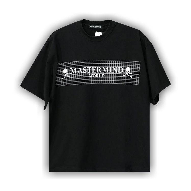 Buy Mastermind Grid Tee 'Black' - MW25S14 TS041 022 | GOAT