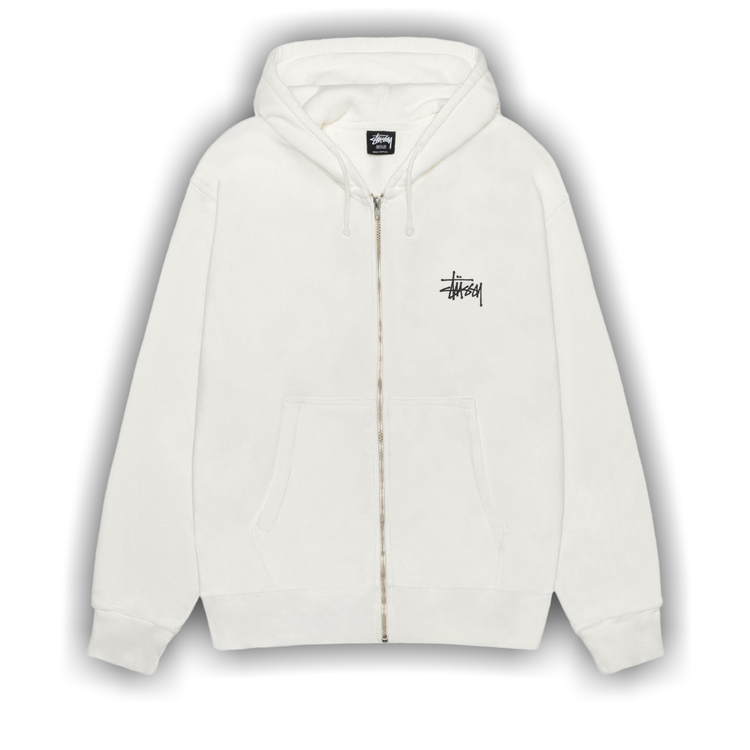 Buy Stussy Basic Zip Hoodie Pigment Dyed 'Natural' - 1975001 NATL