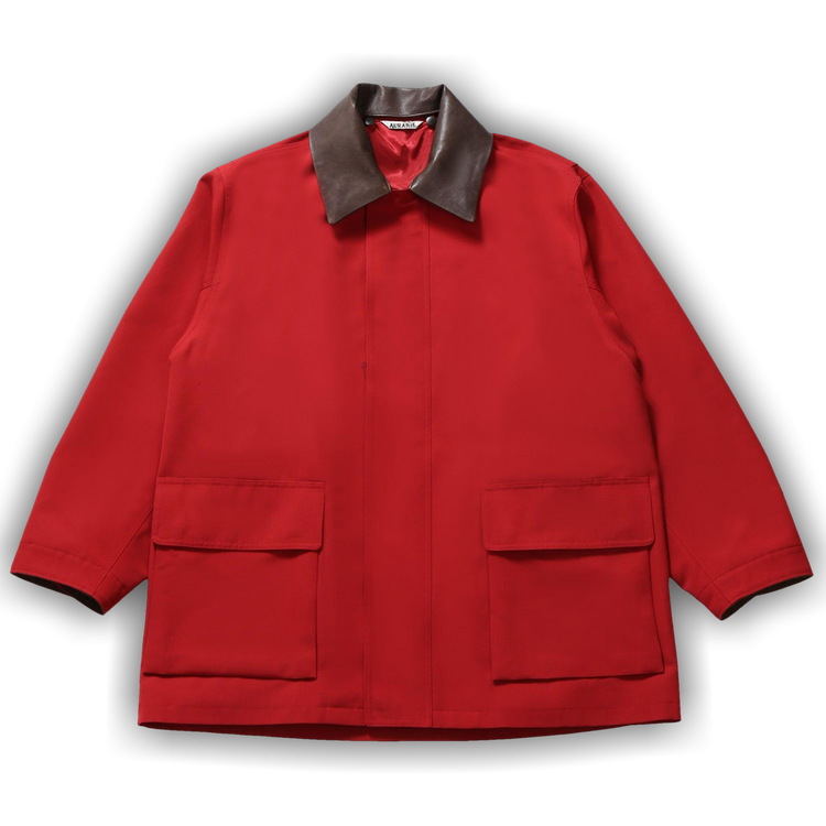 Buy Auralee Max Canvas Blouson 'Red' - A25SB06WC RED | GOAT
