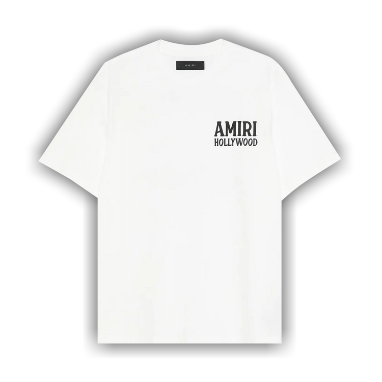 【在庫わずか！】AMIRI ジャズウルフTシャツ Amiri Jazz Wolf Black Crewneck T-shirt With Logo Lettering