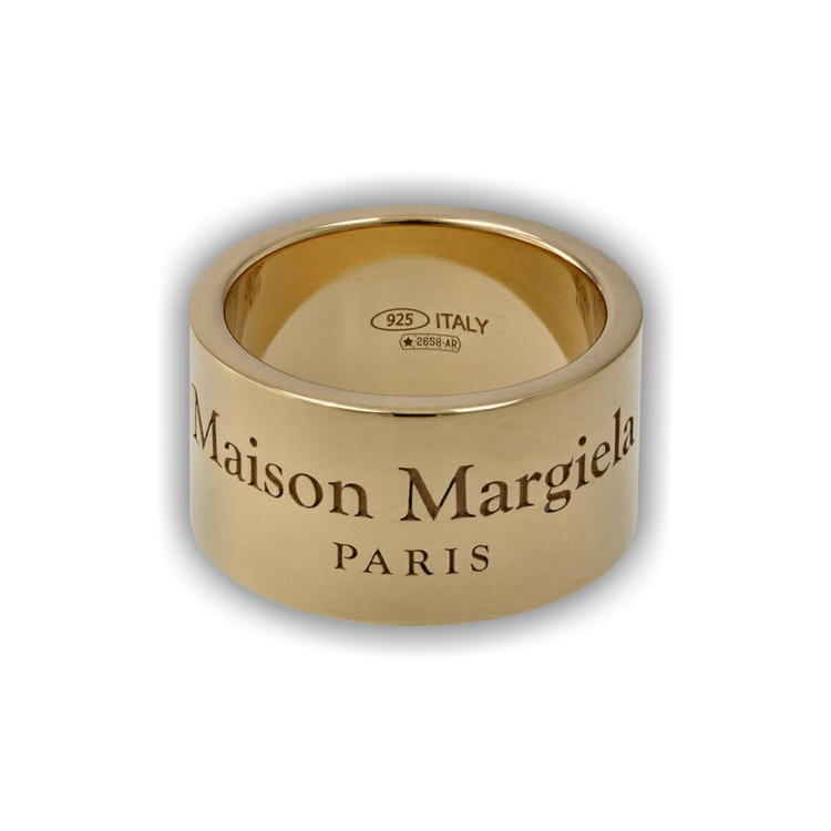 Buy Maison Margiela Logo Engraved Ring 'Yellow Gold' - SM1UQ0096
