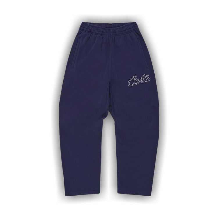 Buy Corteiz Thick Stitch Allstarz Open Hem Pant 'Navy' - 07892