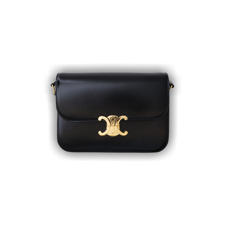Buy CELINE Classique Triomphe Bag 'Black' - 187363BF4 38NO