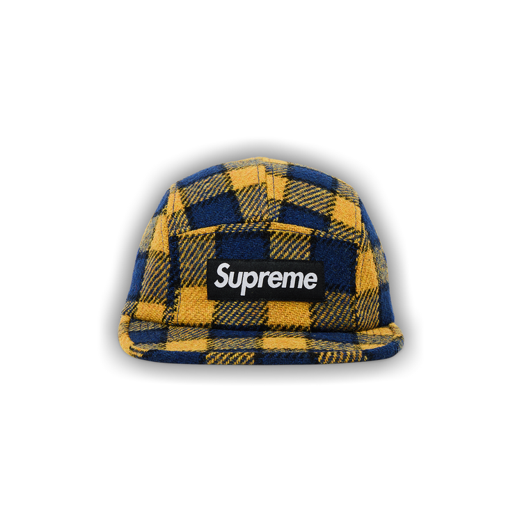 帽子 Supreme Harris Tweed Camp Cap Yellow Supreme Harris Tweed Camp Cap | Grailed