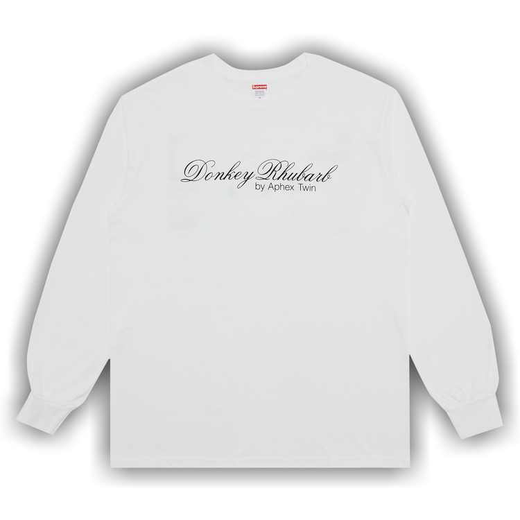Buy Supreme x Aphex Twin Donkey Rhubarb Long-Sleeve Tee 'White