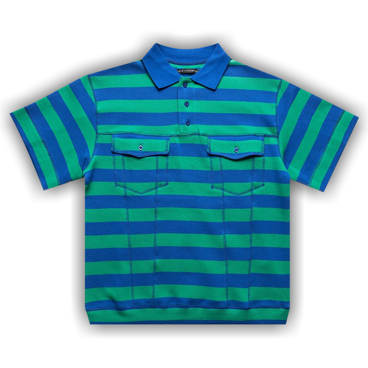 トップス ARIS TATALOVICH STRIPE TRUCKER POLO Aris Tatalovich