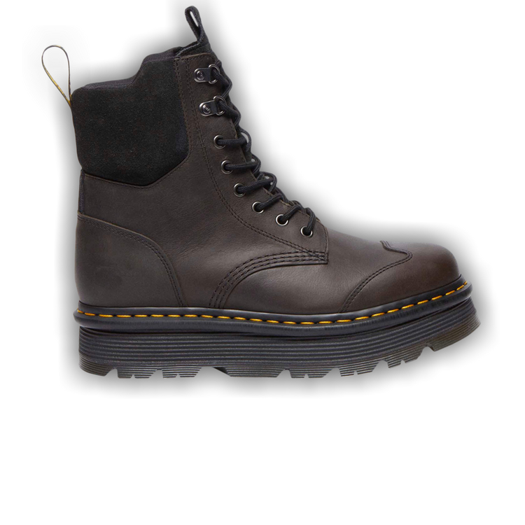 Buy Dr. Martens Zebzag 8 Tie Burnish Waxy Lace Up Boot 'Black