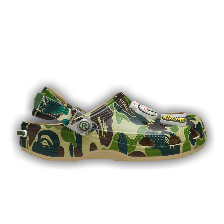 Buy BAPE x Classic Clog Kids 'ABC Camo - Green' - 210285 212 Buy BAPE x Classic Clog Kids 'ABC Camo - Green' - 210285 212