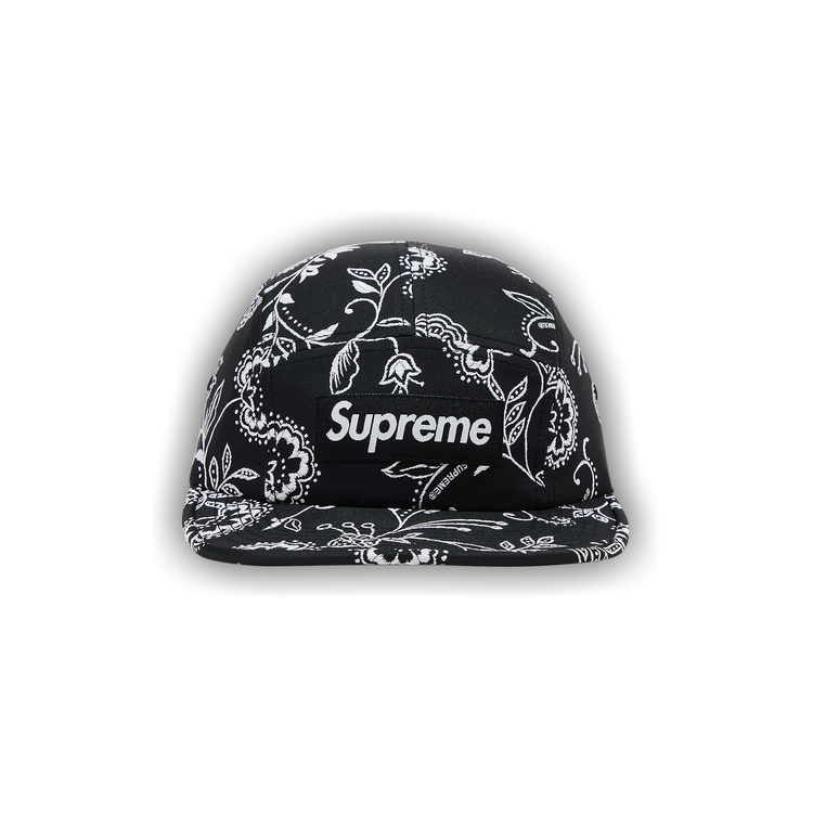 Buy Supreme Floral Jacquard Camp Cap 'Black' - SS25H36 BLACK