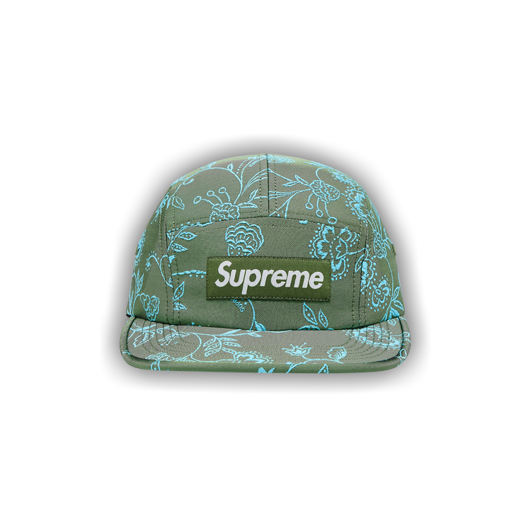 Buy Supreme Floral Jacquard Camp Cap 'Green' - SS25H36 GREEN
