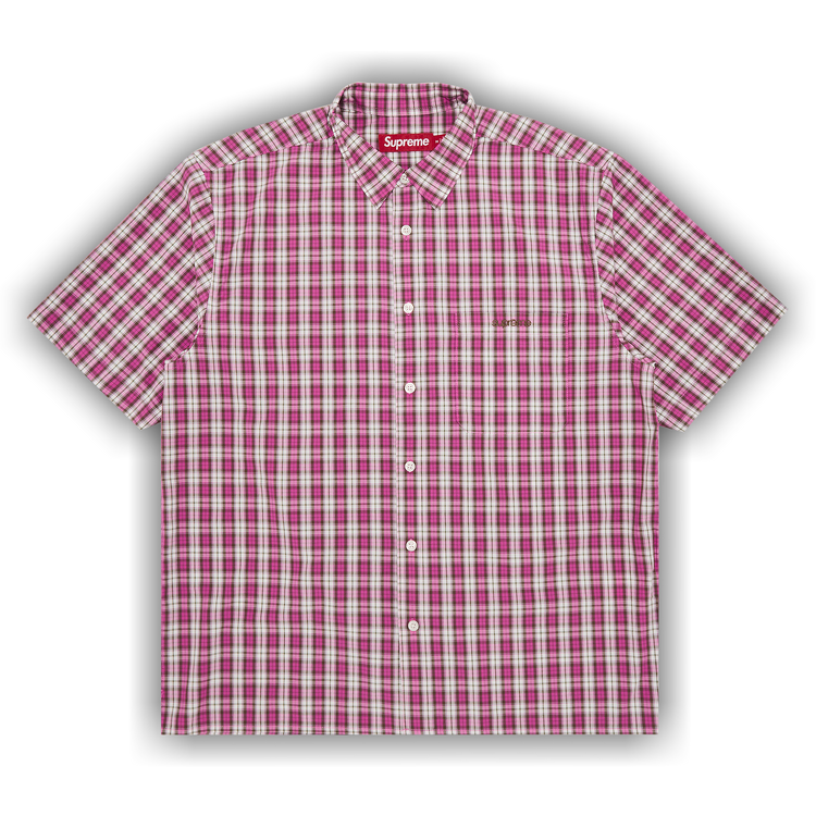 Buy Supreme Mini Plaid Short-Sleeve Shirt 'Pink' - SS25S12 PINK