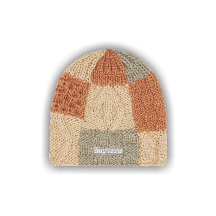 Buy Supreme Block Knit Beanie 'Tan' - SS25BN15 TAN | GOAT