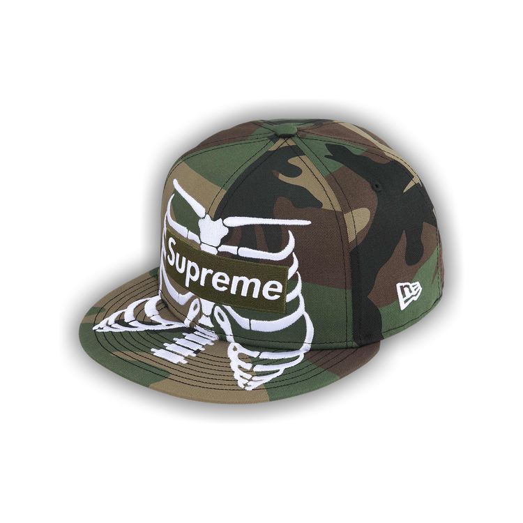 Buy Supreme Bones Box Logo New Era 'Woodland Camo' - SS25H11