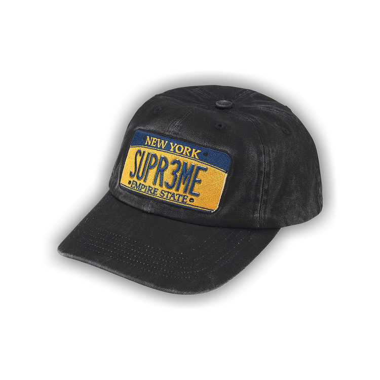 Buy Supreme License Plate 6-Panel 'Black' - SS25H63 BLACK | GOAT