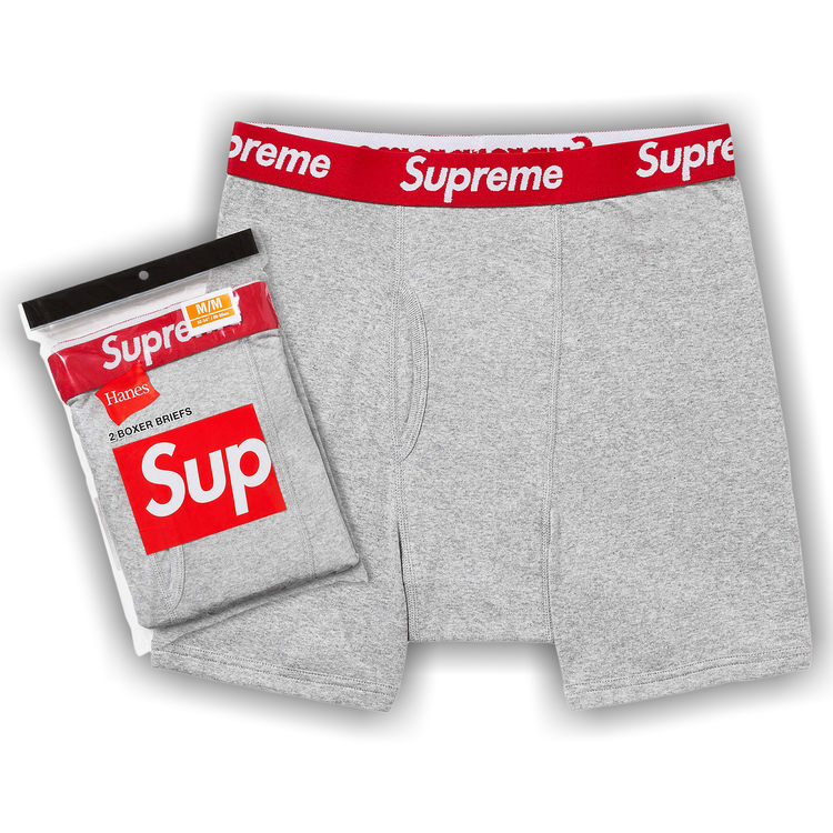 Supreme Hanes Boxer Briefs チェック S ２枚 新品 1586105_00.png.png