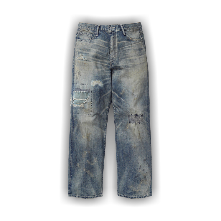 Buy Neighborhood Savage Denim DP Wide Pants 'Indigo' - 251XBNH