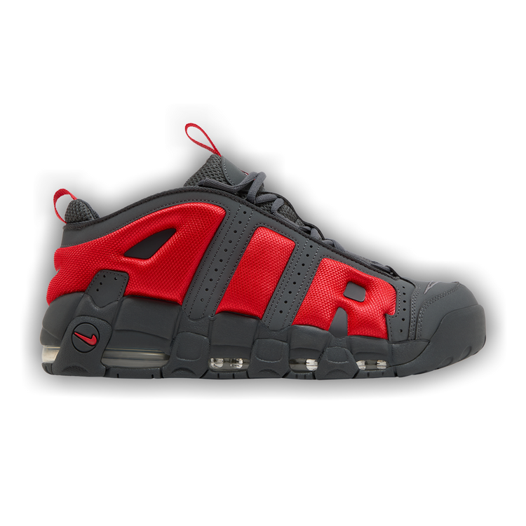 Buy Air More Uptempo Low 'Dark Grey Light Crimson' - FZ3055