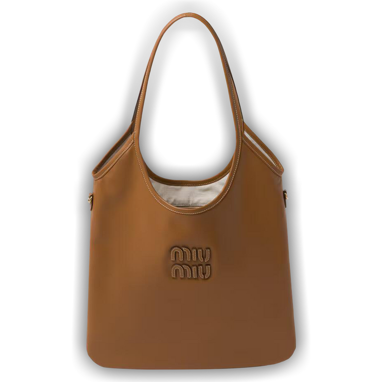 Buy Miu Miu Ivy Leather Bag 'Cognac' - 5BG231 ACRW F0046 | GOAT