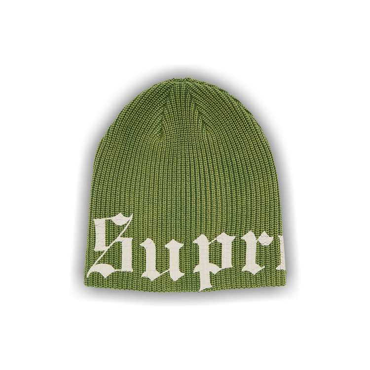 Supreme Old English Printed Beanie Pale Red – Section Store