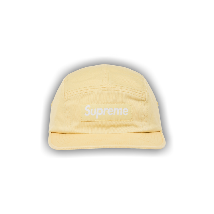 Buy Supreme Washed Chino Twill Camp Cap 'Light Yellow' - SS25H40