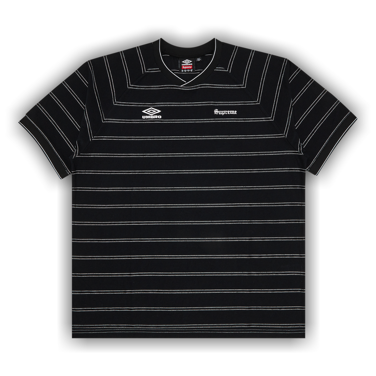 Buy Supreme x Umbro Stripe Soccer Jersey 'Black' - SS25KN65 BLACK
