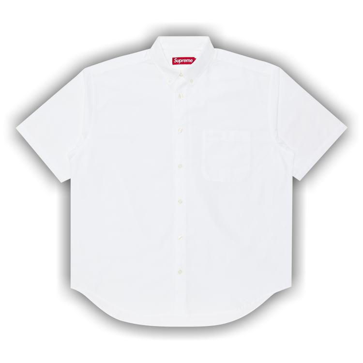 Buy Supreme Loose Fit Oxford Short-Sleeve Shirt 'White' - SS25S2