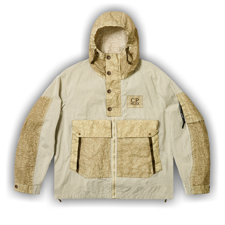 Buy Palace x C.P. Company 50 Fili Heavy Mixed Hooded Jacket 'Stone
