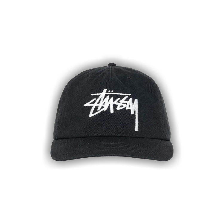 Buy Stussy Mid-Depth Big Stock Snapback 'Shadow Black' - 1311145