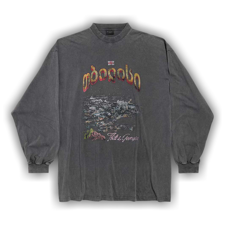 Tシャツ・カットソー BALENCIAGA SS25 'Tbilisi' T-shirt (819022TRVQ7 1048) Tbilisi Long Sleeve T-shirt Large Fit – Antonioli.eu