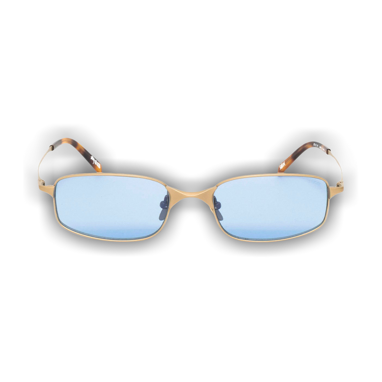 ［超希少］stussy simon sunglasses ブルー　サングラス Buy Stussy Simon Sunglasses 'Matte Gold/Light Blue Lens' - 338410