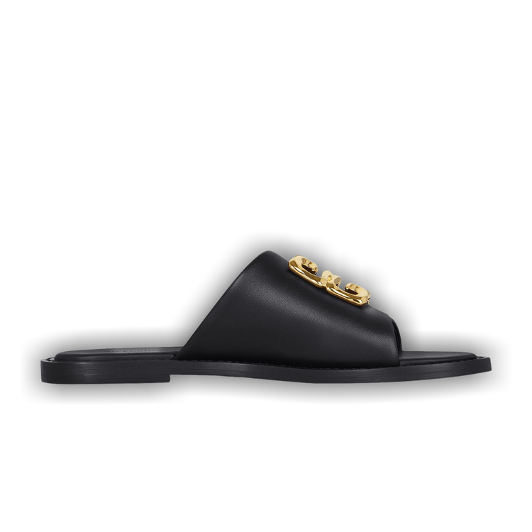 サンダル・ミュール GIVENCHY SLIPPER (BE3099E28M 001) ラフィア使用！Givency□4Gリキッドフラットミュール サンダル