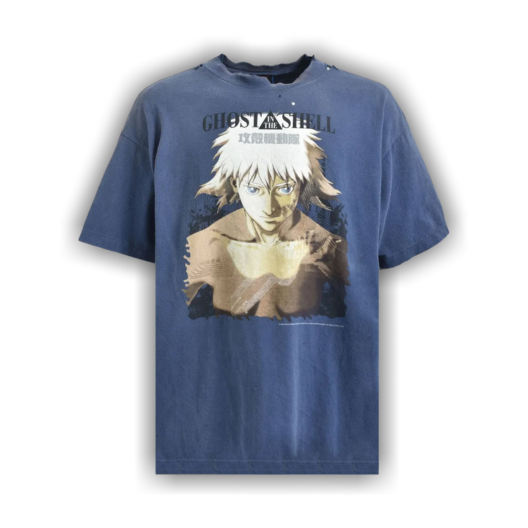 Buy SAINT Mxxxxxx x Ghost in the Shell Tee 'Navy' - SM HR8 0000
