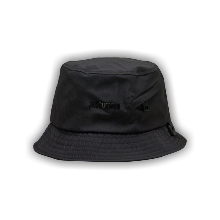 ハット JACQUEMUS SS25 LE BOB NYLON (255AC7163174 990) Jacquemus Le Bob Nylon Bucket Hat in Black – Leigh's of