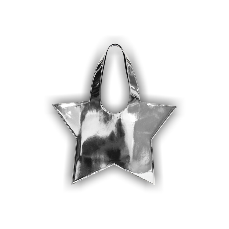 トートバッグ Coperni Mini Star Mirrored Silver Tote Bag Coperni Mirrored Mini Star Tote Bag | Shopbop