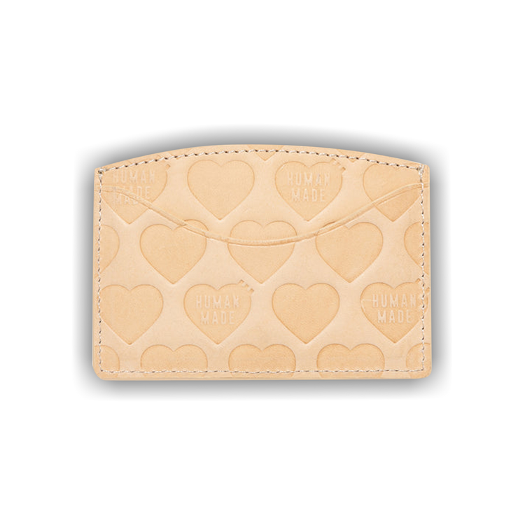 Buy Human Made Leather Card Case 'Beige' - HM29GD040 BEIG | GOAT