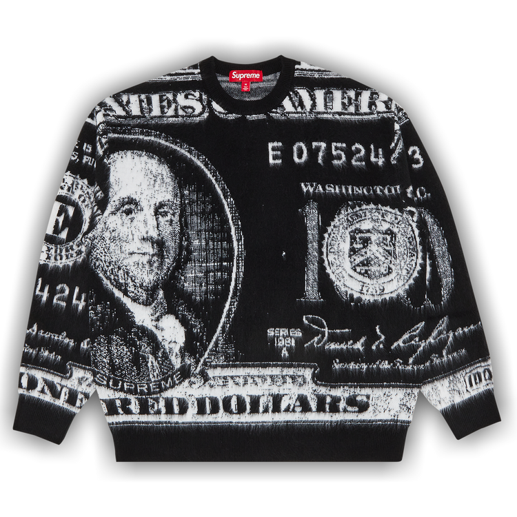 Buy Supreme Money Sweater 'Black' - SS25SK22 BLACK | GOAT