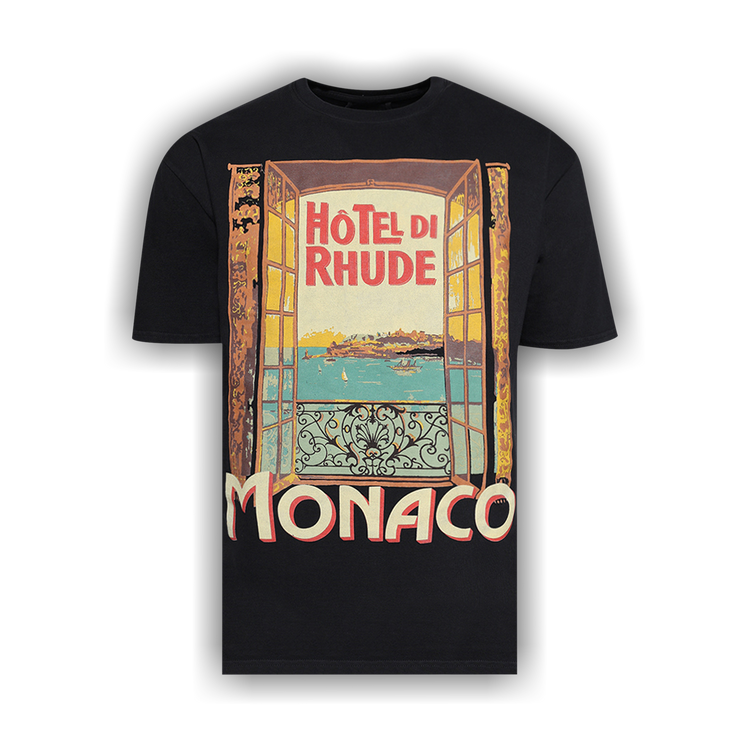 Buy Rhude Hotel Di Monaco Tee 'Vintage Black