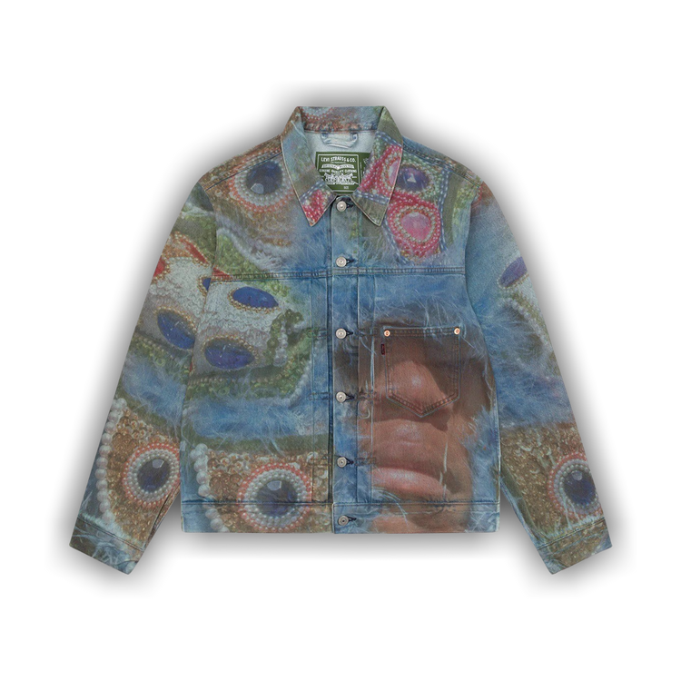 【超目玉枠】 Tears Denim Buy x Jacket Jean Type-1 Demond Chief Big Levi's Gジャン/デニムジャケット