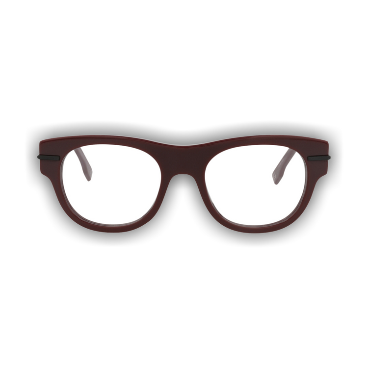 Buy Fendi Round Optical Glasses 'Bordeaux/Transparent