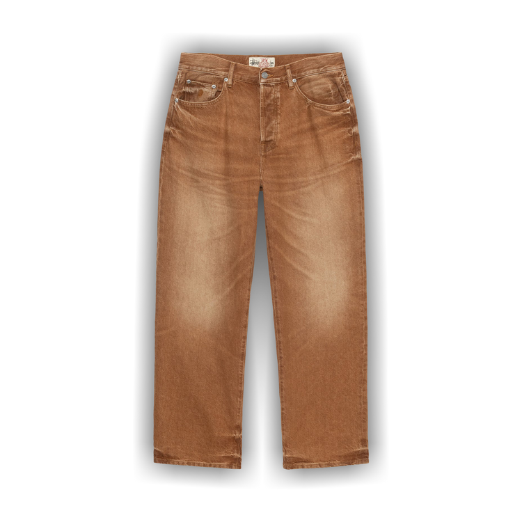 STUSSY CLASSIC JEAN DENIM 28 ブラウン Stussy CLASSIC JEAN WASHED CANVAS Size 28 | eBay